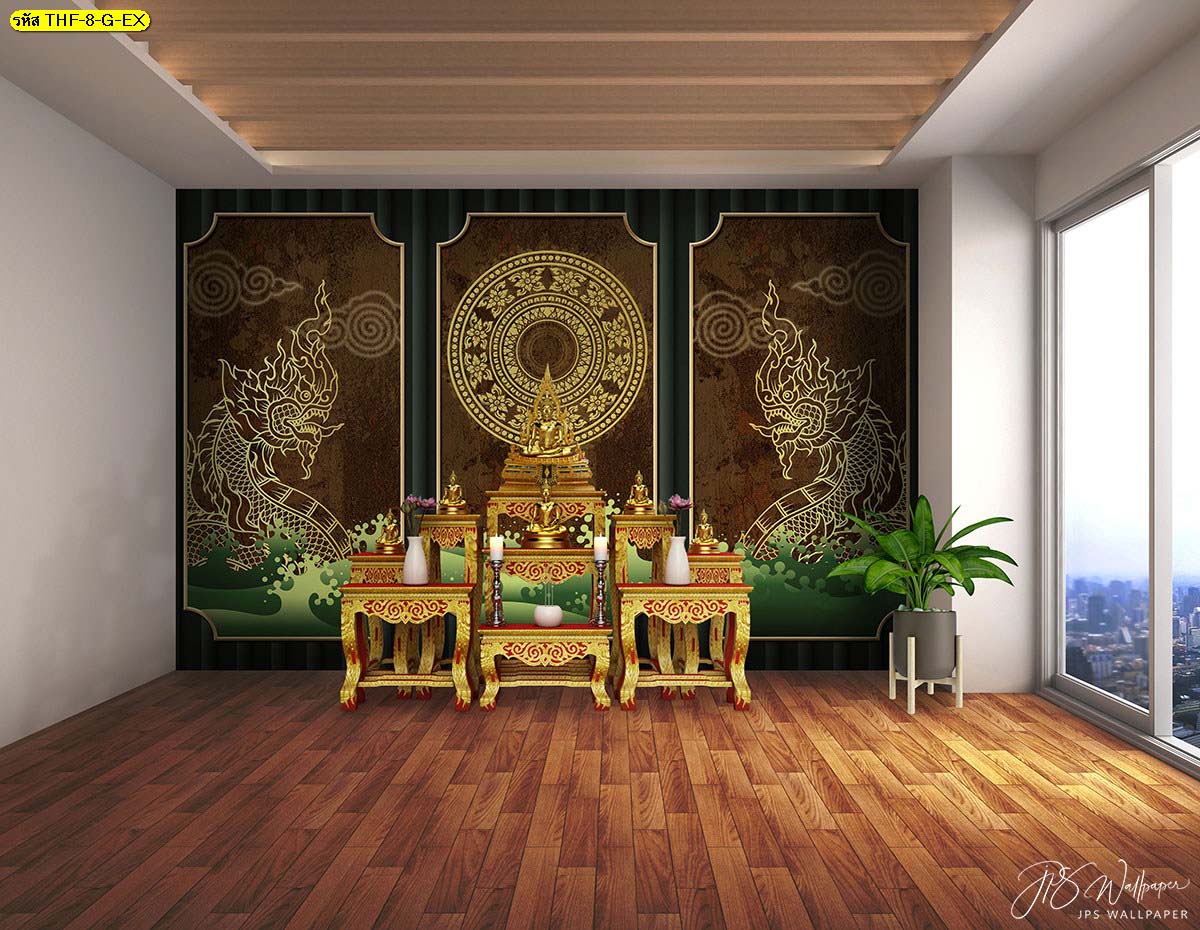 ตัวอย่างห้องพระที่ไม่เหมือนใคร รับทำห้องพระ